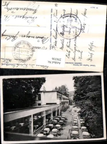 256336,Lazne Teplice nad Becvou Teplitz-Bad b. Hranice Lazenska restaurace Restaurant Terrasse Feldpost Infanterie Ersat