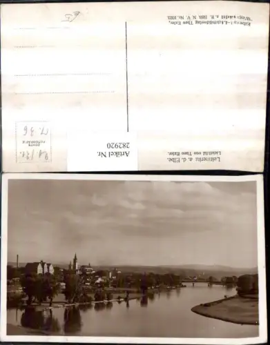 282920,Leitmeritz an d. Elbe Litomerice Teilansicht Brücke