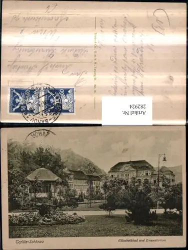 282924,Teplitz-Schönau Teplice Elisabethbad u. Emanatorium