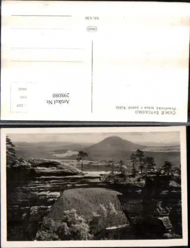 298080,Ceske Svycarsko Böhmische Schweiz Pravvicka brana v pozadi Ruzak Prebischtor b. Hrensko