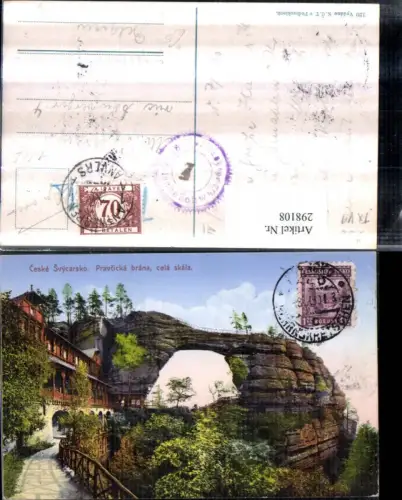 298108,Ceske Svycarsko Böhmische Schweiz Prebischtor b. Hrensko Herrnskretschen