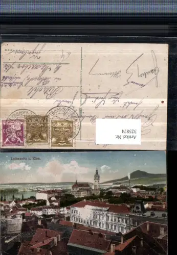 325874,Leitmeritz an d. Elbe Litomerice Teilansicht Kirche