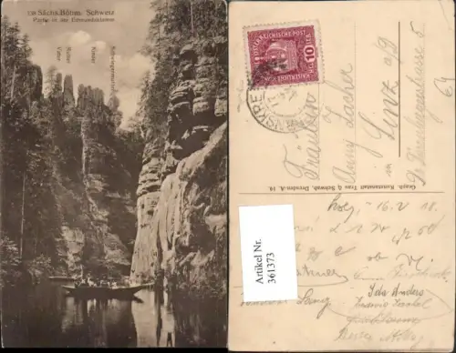 361373,Böhmische Schweiz Partie in d. Edmundsklamm b. Hrensko Herrnskretschen