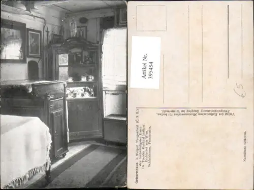395454,Weipert Neugeschrei Vejprty Geburtshaus Kardinal Innitzer Schlafzimmer