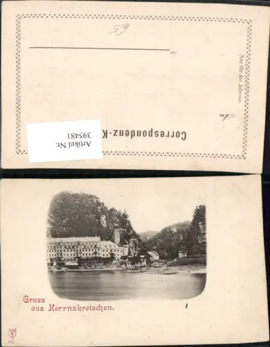 395481,Gruß aus Herrnskretschen Hrensko Teilansicht