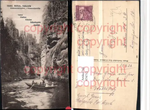 474712,Edmundsklamm b. Hrensko Klammfamilie Boot