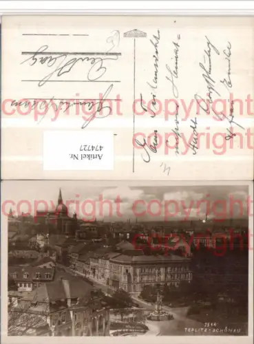 474727,Teplitz-Schönau Teplice Teilansicht