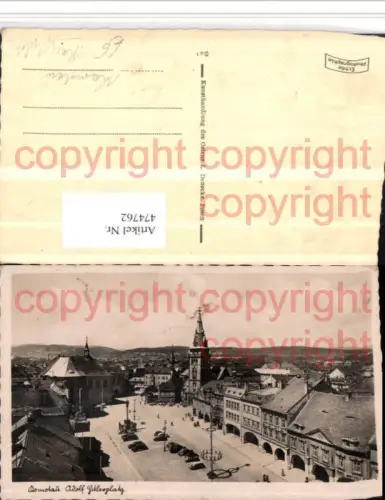 474762,Komotau Chomutov Hauptplatz Teilansicht