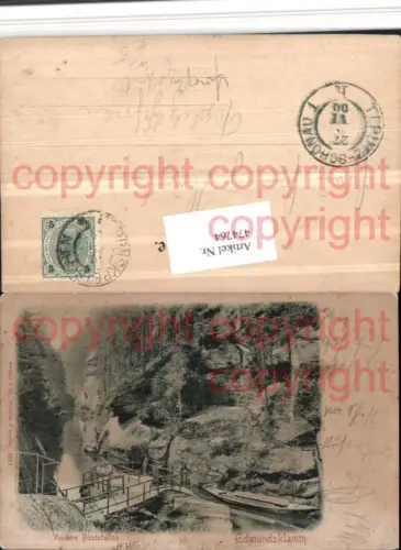 474764,Edmundsklamm b. Hrensko Vordere Bootstation pub Stengel e Co 3211