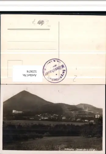 523674,Milleschau Milesov Teilansicht m. Donnersberg