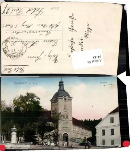 94188,Kamenice nad Lipou Kamnitz Hauptplatz