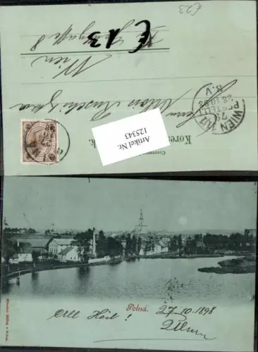 125343,Mond Litho Polna bei Jihlava Iglau Böhmen Mähren 1897 Region Hochland