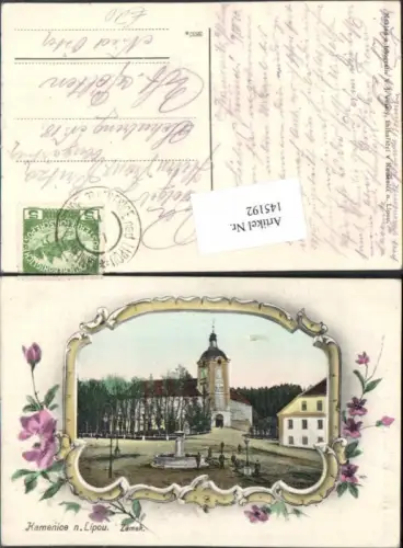 145192,Kamenice nad Lipou Tolle verzierte AK Kamnitz