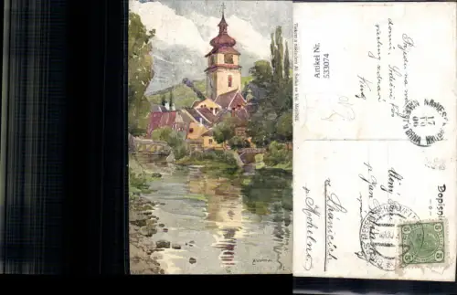 533074,Künstler AK Z. Vorlova Velke Mezirici Saar Hochland Groß Meseritsch