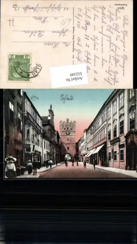 552349,tolle AK Iglau Jihlava Frauengasse Straßenansicht