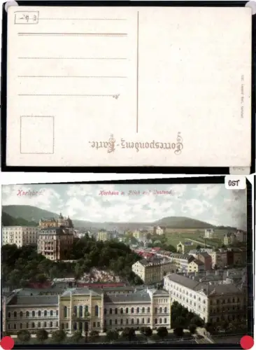 67398,Karlsbad Kurhaus Blick auf Westend 1915