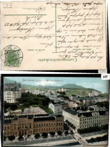 67404,Karlsbad Kurhaus und Militär Badehaus 1905 pub Zieher