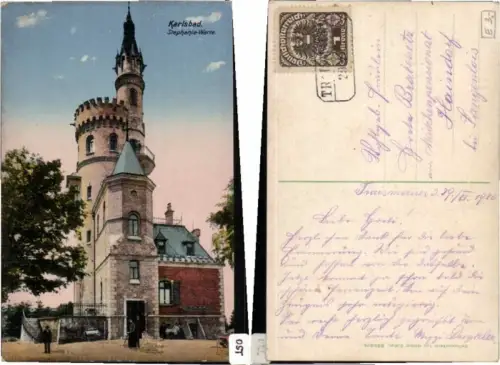67438,Karlsbad Stephanie Warte 1920