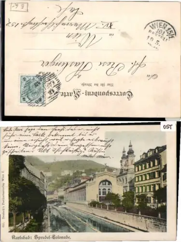 71050,Karlsbad Sprudel Colonnade 1900