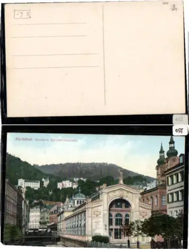 71162,Karlsbad Äussere Sprudel Kolonnade 1910