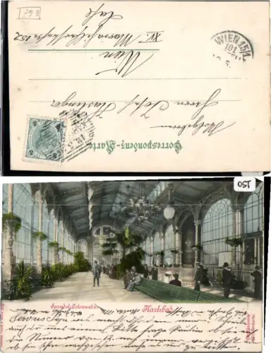 71191,Karlsbad Sprudel Colonnade handkolorierte AK