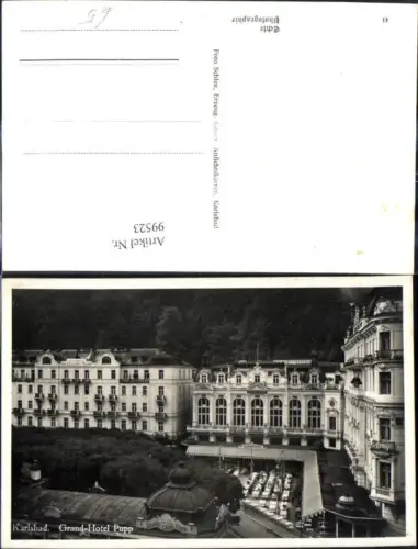 99523,Foto Ak Karlsbad Karlovy Vary Grand Hotel Pupp