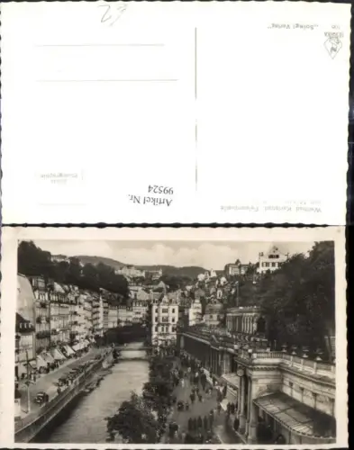 99524,Foto Ak Karlsbad Karlovy Vary Felsenquelle u. Mühlbrunn-Kolonnade