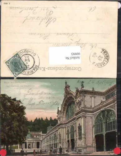 99993,Gruss aus Marienbad Neue Colonnade Kreuzbrunnen