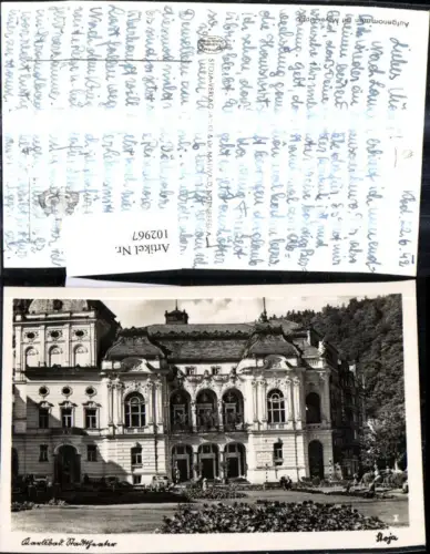 102967,Foto Ak Karlsbad Karlovy Vary Stadttheater Theater