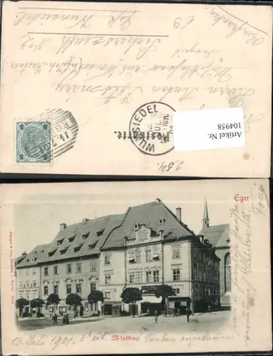 104958,Eger Cheb Stadthaus 1900