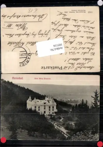 105116,Marienbad Hotel Gasthaus Miramonti 1907