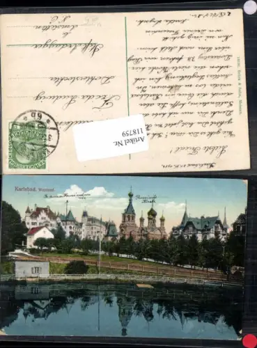118759,Karlsbad Westend Partie 1915 Häuser
