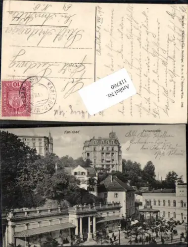 118760,Karlsbad Felsenquelle Leute 1915