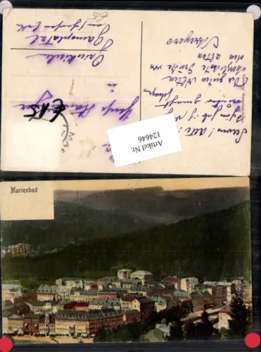 124646,Marienbad Totale vom Ort 1910