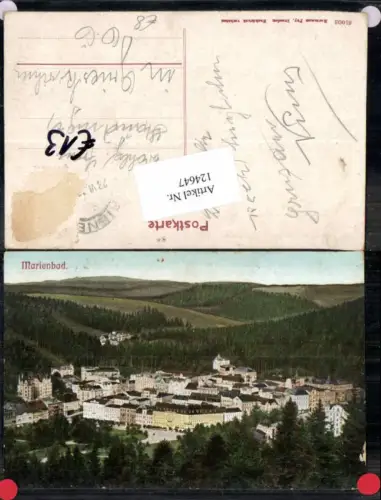 124647,Marienbad Schöne Totale 1915 pub Poy Nr 61003