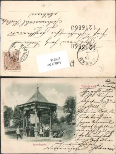 124938,Königswart Richardsquelle Lazne Kynzvart Böhmen 1898