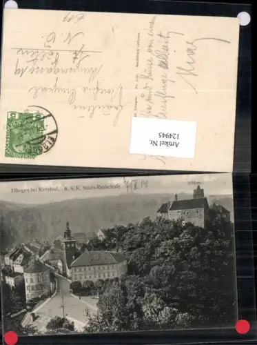124945,Elbogen bei Karlsbad K.K. Staats Realschule Schule 1914