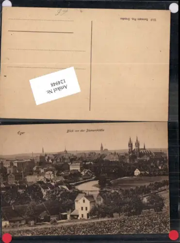 124948,Eger Cheb Blick v.d. Bismarckhöhe