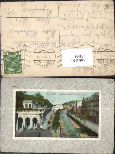 124950,Karlsbad Mühlbrunnkai Kreuzstrasse 1914