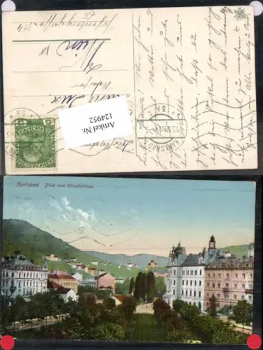 124952,Karlsbad Blick v. Elisabethbad 1914