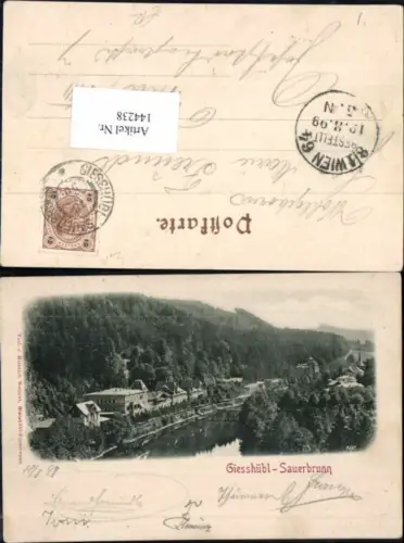144238,Giesshübl Sauerbrunn 1899 Kyselka