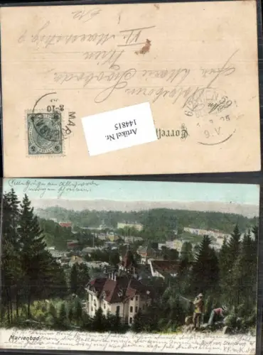 144815,Marienbad Blick vom Steinbruch 1900