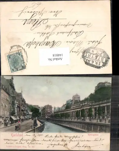 144818,Karlsbad Kreuzgasse 1900