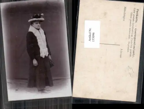 153096,Karlsbad Schöne Frau m. Hut Hutmode Dackel Hund Mode Grand Hotel Pupp