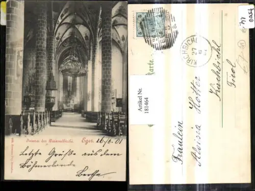 181464,Karlsbad Eger Cheb Decanalkirche Innenansicht