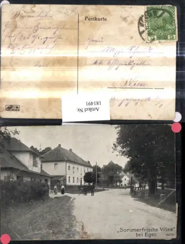 181491,Karlsbad Wies b. Eger Straßenansicht