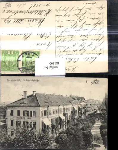 181500,Karlsbad Franzensbad Salzquellenstraße Russischer Hof