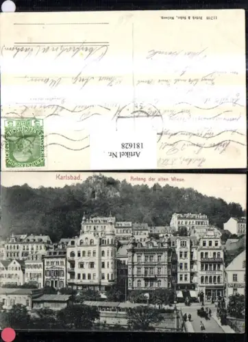 181628,Karlsbad Anfang d. Alten Wiese Teilansicht