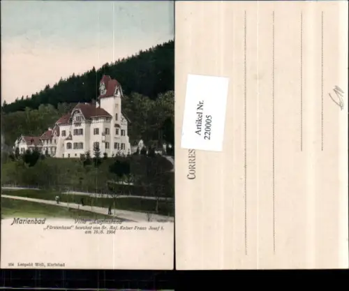 220005,Marienbad Marianske Lazne Villa Luginsland