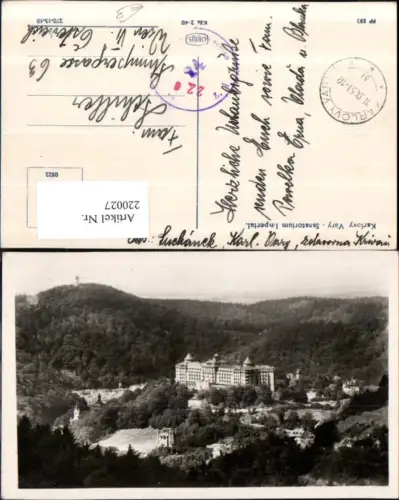220027,Karlsbad Karlovy Vary Sanatorium Imperial